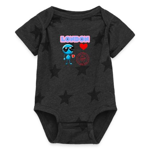 Smoon City_London - Baby 5 Star Print One Piece