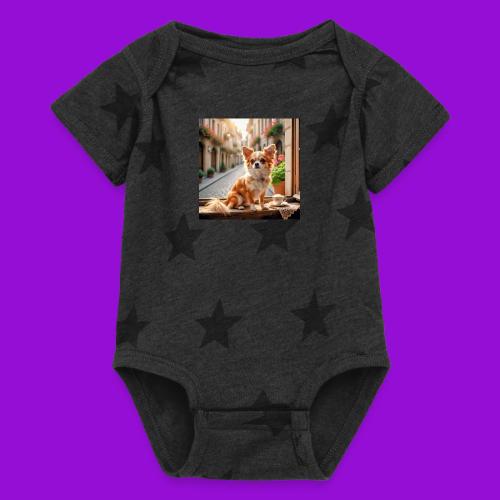 Morning coffee Chihuahua - Baby 5 Star Print One Piece
