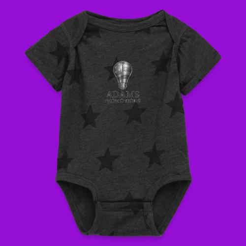 Adams Promotions Brushed Steel light Logo - Baby 5 Star Print One Piece