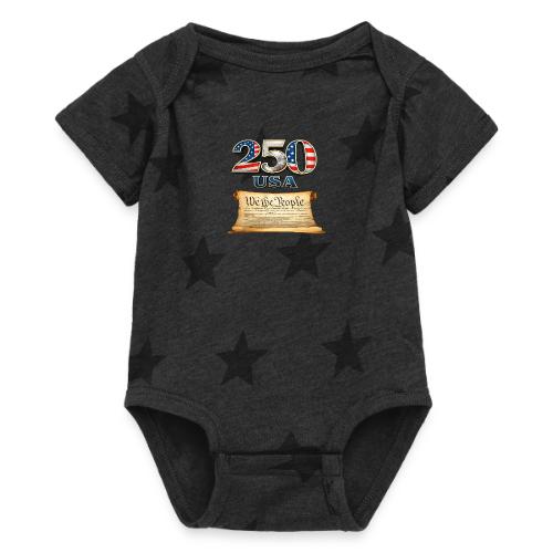 250th anniversary celebration of America - Baby 5 Star Print One Piece