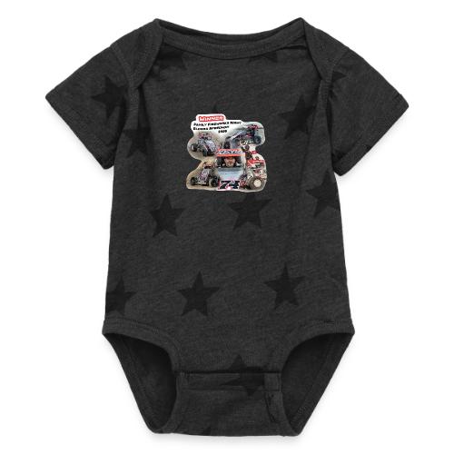 Luke Hall - Eldora Speedway FFN#1 Design 1 - Baby 5 Star Print One Piece