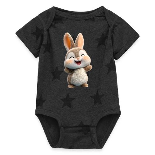 Joyful Baby Rabbit - Baby 5 Star Print One Piece