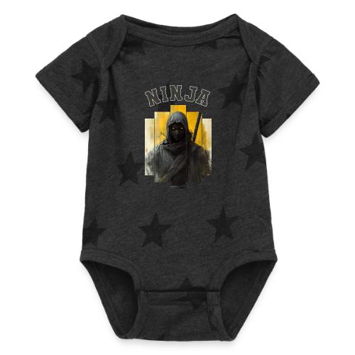 Silent Ninja Code - Baby 5 Star Print One Piece