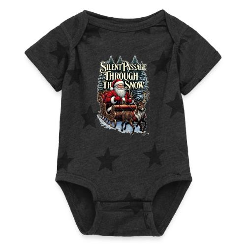 Nostalgic Santa T-Shirt - Baby 5 Star Print One Piece