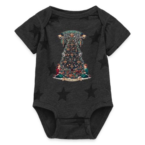 Twelve Days of Christmas T-Shirt - Baby 5 Star Print One Piece