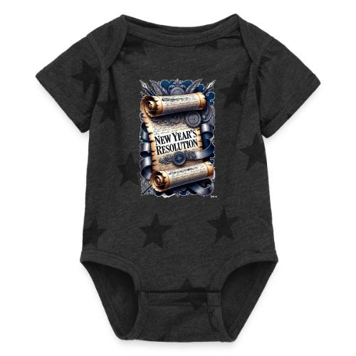 New Year's Resolution T-Shirt - Baby 5 Star Print One Piece