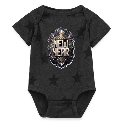 Evergreen New Year T-Shirt - Baby 5 Star Print One Piece