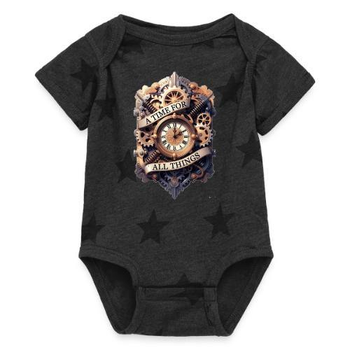 Ornate Clockwork T-Shirt - Baby 5 Star Print One Piece