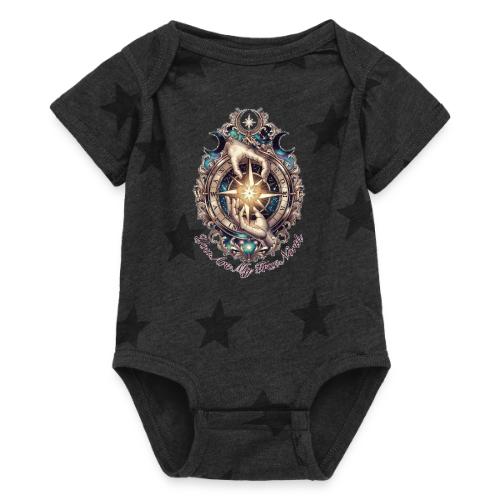 You Are My True North Celestial Compass T-Shirt - Baby 5 Star Print One Piece
