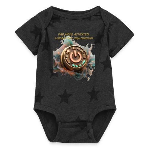 Dad Mode Activated T Shirt, Funny Dad Gift - Baby 5 Star Print One Piece