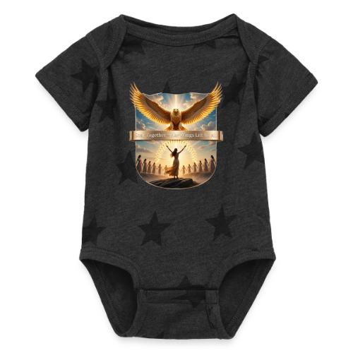 Women’s Day Eagle Matriarch T Shirt,, Gift for Mom - Baby 5 Star Print One Piece