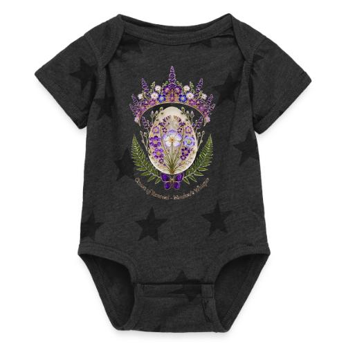 Spring Meadow Crown Tee, Cottagecore Renewal Gift - Baby 5 Star Print One Piece