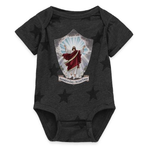 Easter Ascended in Glory T Shirt,Resurrection Gift - Baby 5 Star Print One Piece