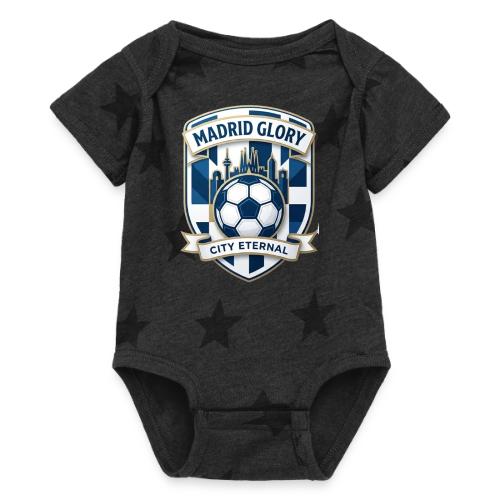 Madrid Skyline Glory T Shirt, Madrid Fan Gift - Baby 5 Star Print One Piece