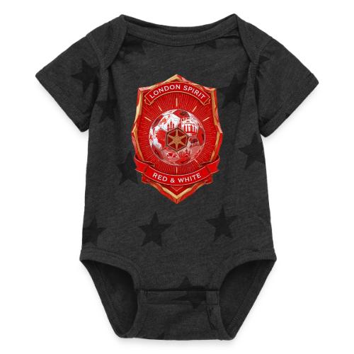 London is Red T Shirt, Football City Pride Gift - Baby 5 Star Print One Piece
