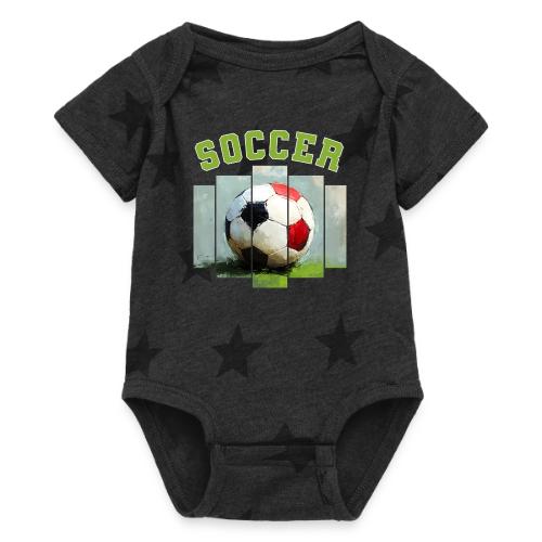 Soccer Core - Baby 5 Star Print One Piece