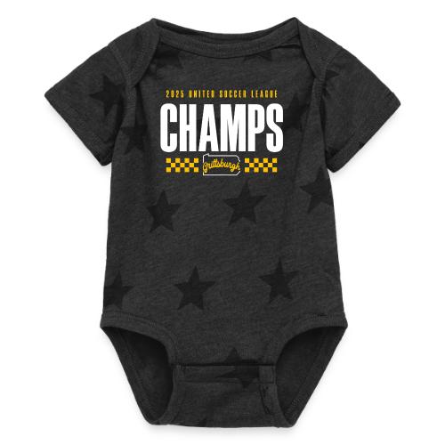 Grittsburgh - USL Champs - Baby 5 Star Print One Piece