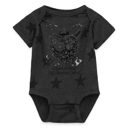 Royal Heart T-Shirt, Mug, & Leggings - Baby 5 Star Print One Piece