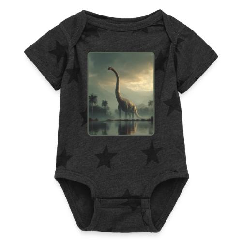 Brachiosaurus Misty Lake Design - Baby 5 Star Print One Piece