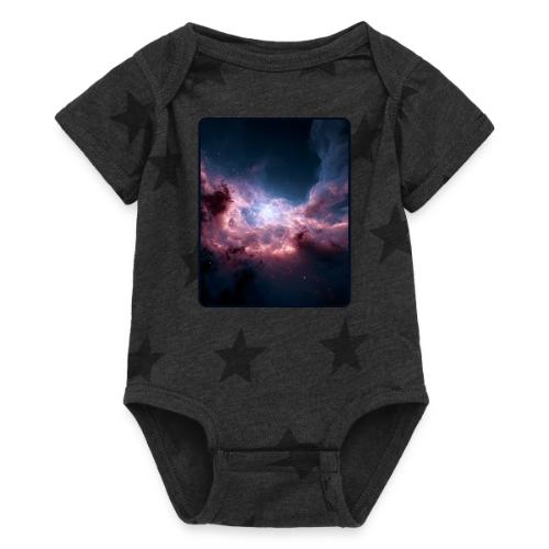 Radiant Cosmic Nebula Artwork - Baby 5 Star Print One Piece
