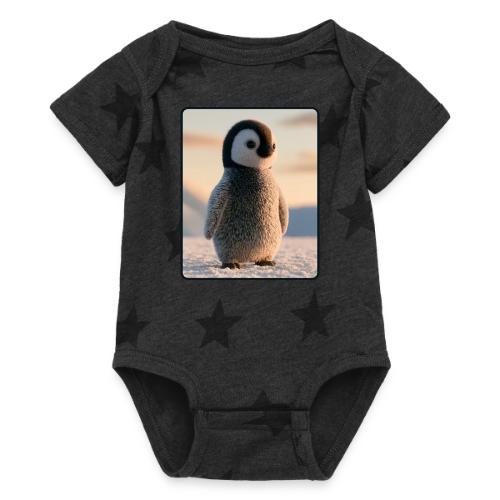 Cute Penguin Chick Sunrise Design - Baby 5 Star Print One Piece