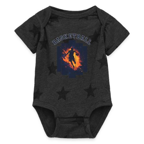Basketball Power - Baby 5 Star Print One Piece