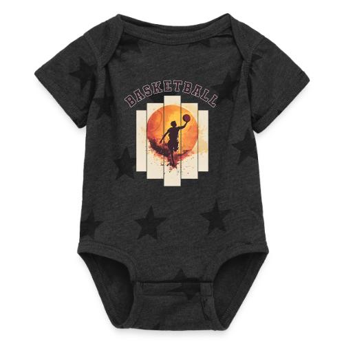 Basketball again and again - Baby 5 Star Print One Piece