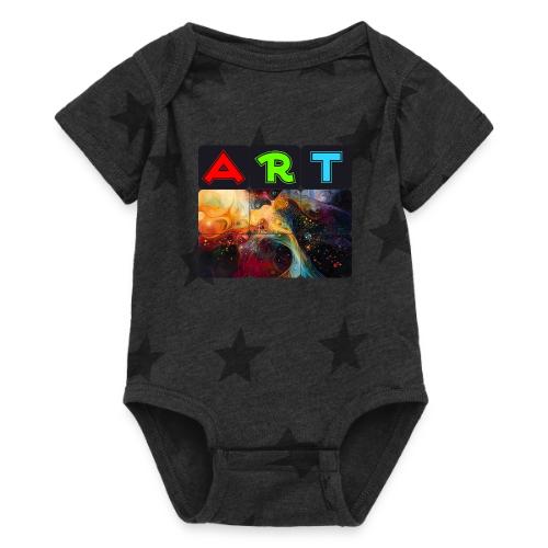 Waves of Art - Baby 5 Star Print One Piece