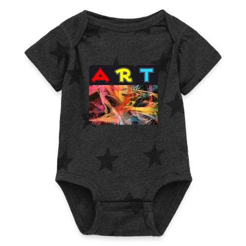 Chaotic Threads of Art - Baby 5 Star Print One Piece