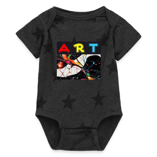 Art in Motion: Color Unleashed - Baby 5 Star Print One Piece