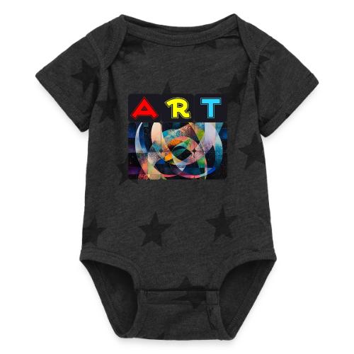 Art of Stripes and Shades - Baby 5 Star Print One Piece