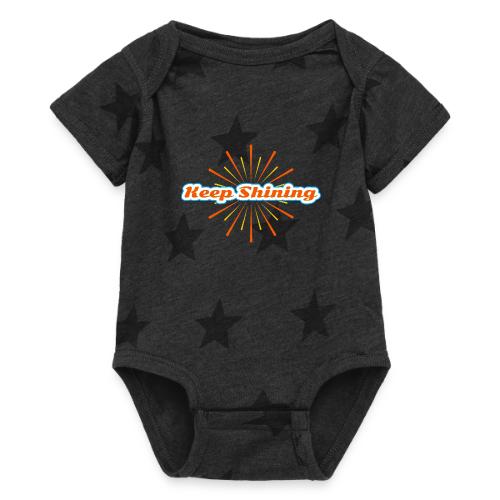 Keep Shining: Radiant Energy Design - Baby 5 Star Print One Piece