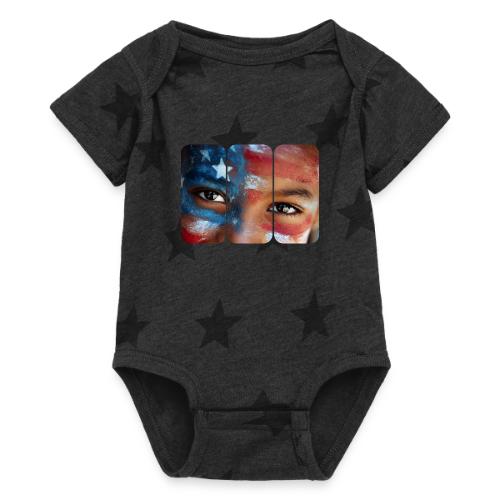 USA: Eyes of the Flag - Baby 5 Star Print One Piece