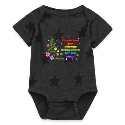 Heart of the Classroom - Baby 5 Star Print One Piece