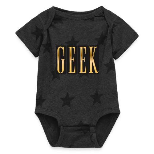 Proudly Geek - Baby 5 Star Print One Piece