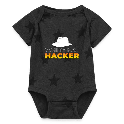 White Hat Hacker - Baby 5 Star Print One Piece