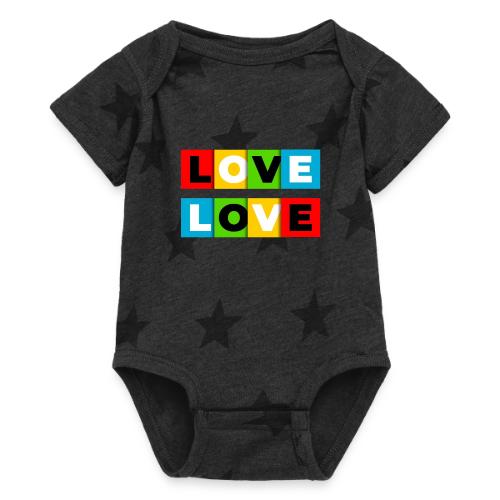 Love in Color - Baby 5 Star Print One Piece