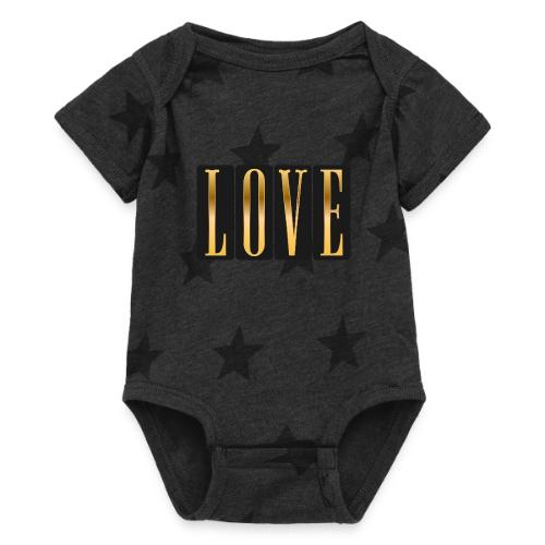 Golden Love - Baby 5 Star Print One Piece