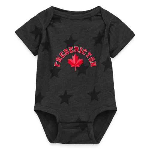 Fredericton with maple leaf - Baby 5 Star Print One Piece