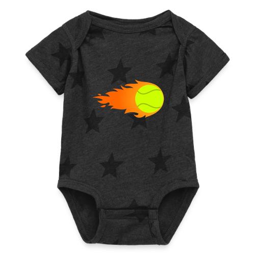 Tennis Ball - Baby 5 Star Print One Piece