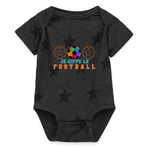 I love football - Baby 5 Star Print One Piece