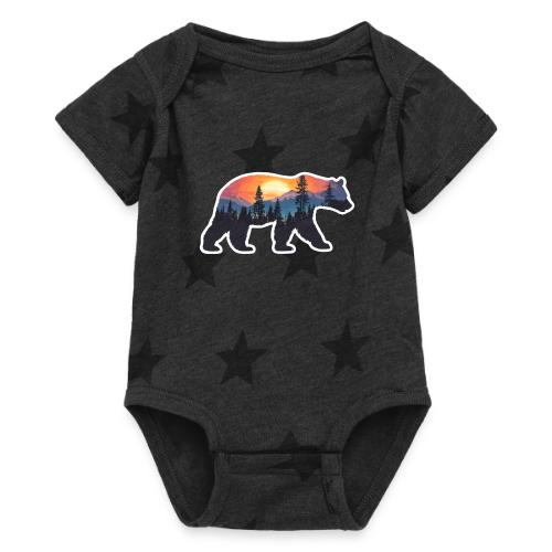 Mountain Spirit Bear - Baby 5 Star Print One Piece