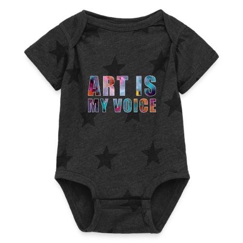 Art Is My Voice - Baby 5 Star Print One Piece