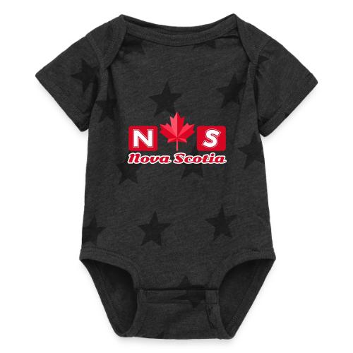Nova Scotia, province of Canada - Baby 5 Star Print One Piece