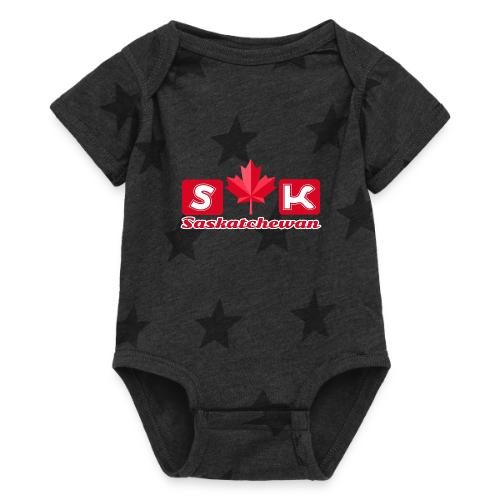 Saskatchewan, province of Canada - Baby 5 Star Print One Piece