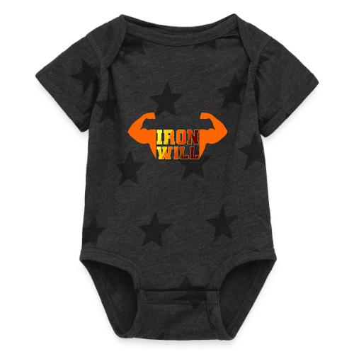 Bodybuilding: Iron Will Power - Baby 5 Star Print One Piece