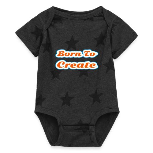 Born to Create — Creative Soul Script - Baby 5 Star Print One Piece