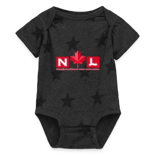 Newfoundland and Labrador, province of Canada - Baby 5 Star Print One Piece