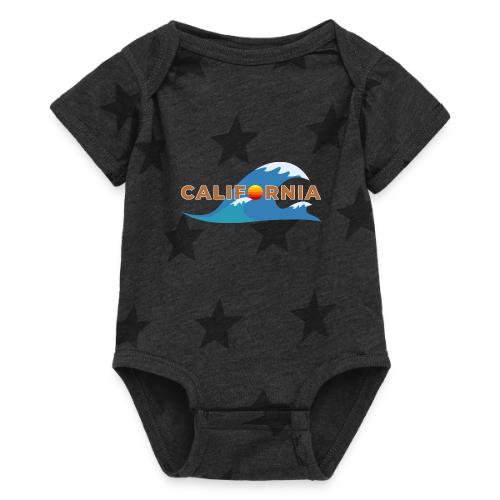 Blue Wave California - Baby 5 Star Print One Piece