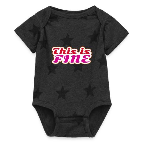 This Is Fine - Baby 5 Star Print One Piece